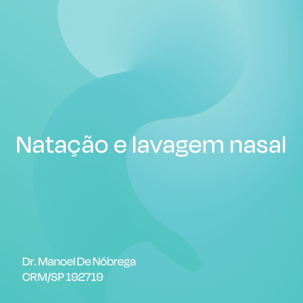 Natação e lavagem nasal